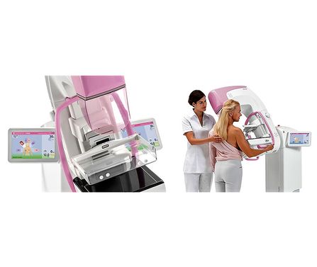 Radiología Yangüela mujer en prueba de mamografía 